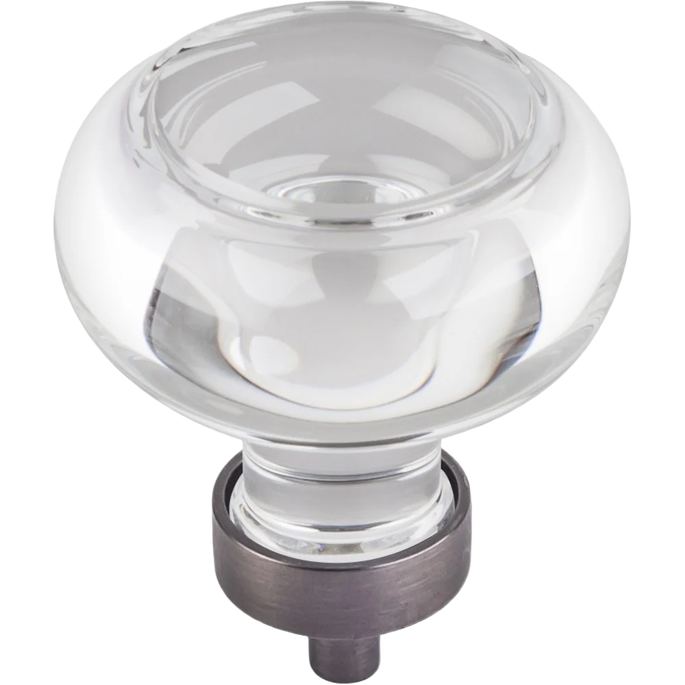 Exceptional Hardware Resources Glass Button Knob Brushed Pewter Powerful