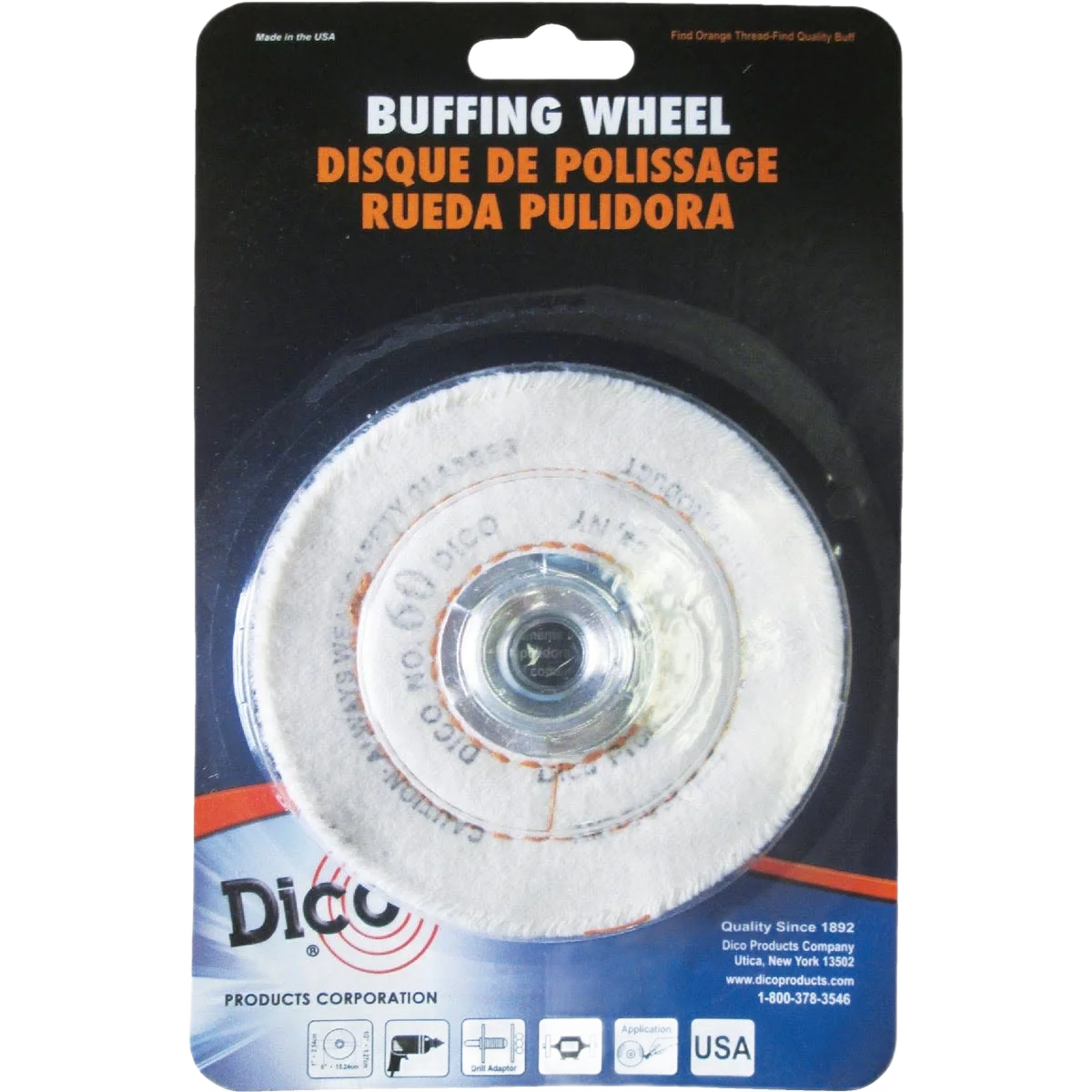 High-Performance Dico 4 in. Flannel Canton Wheel Unique