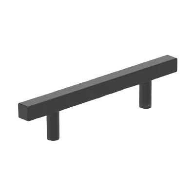 Versatile Amerock Bar Pulls Square 3-3 4 Center-to-Center Matte Black Cabinet Pull Superior