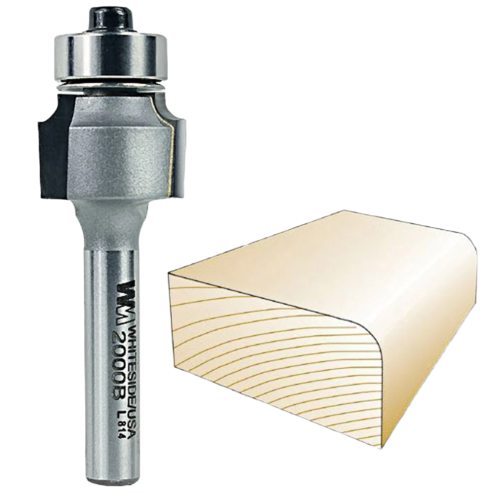 Next-Generation Whiteside 2000B Roundover Bit 1 4 in. SH x 3 32 in. R Easy-to-Use