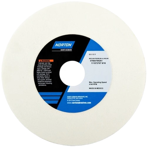 Prestigious Norton 8x1x1 Aluminum Oxide Grinding Wheel 100-Grit Minimalist