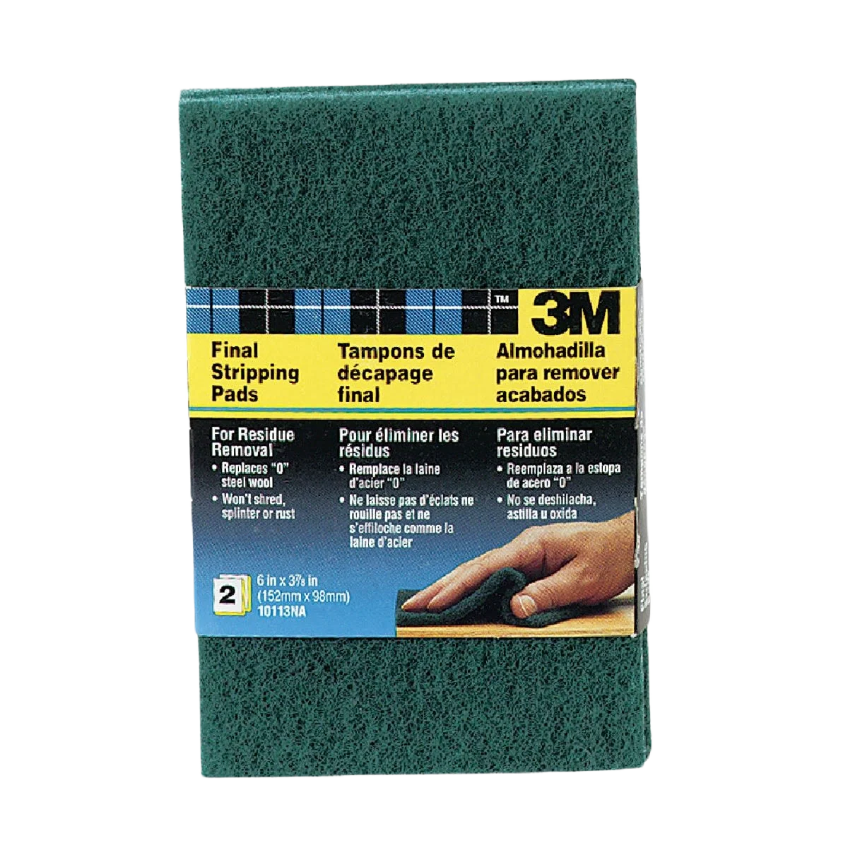 Smooth 3M Final Stripping Pads 3-1 2 in. x 6 in. 2-Pack World-Class