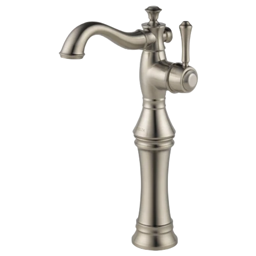 Versatile Delta Cassidy Stainless Single Handle Vessel Bathroom Faucet Flexible