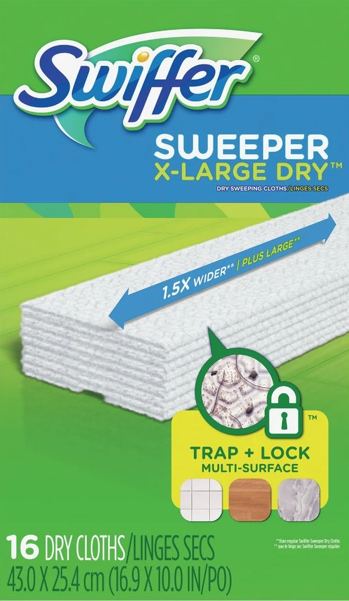Genuine Swiffer Sweeper Professional Dry Cloth Mop Refill 16 Count Stylish