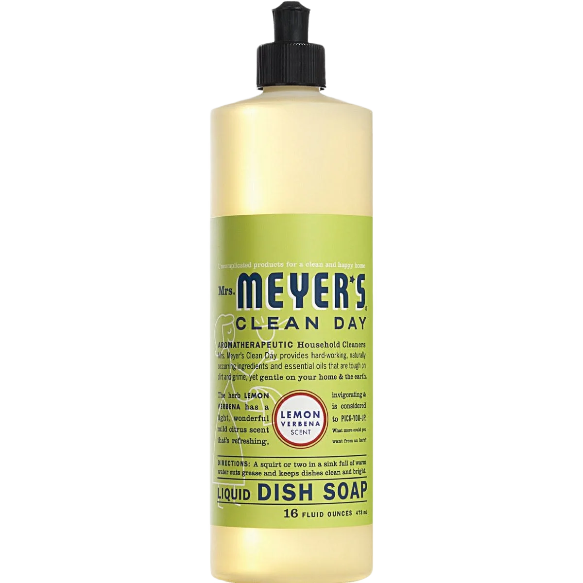 Consistent Mrs. Meyer's Clean Day Lemon Verbena Liquid Dish Soap 16 oz. Trusted