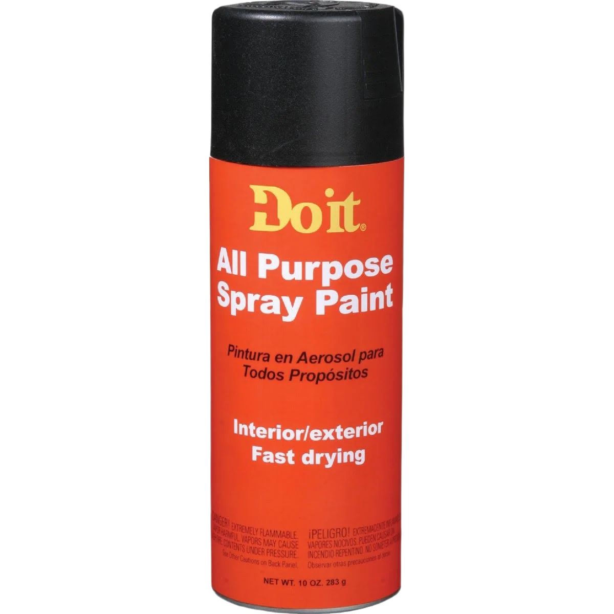 Premium Material Do it Flat Black All Purpose Spray Paint 10 oz. Classic