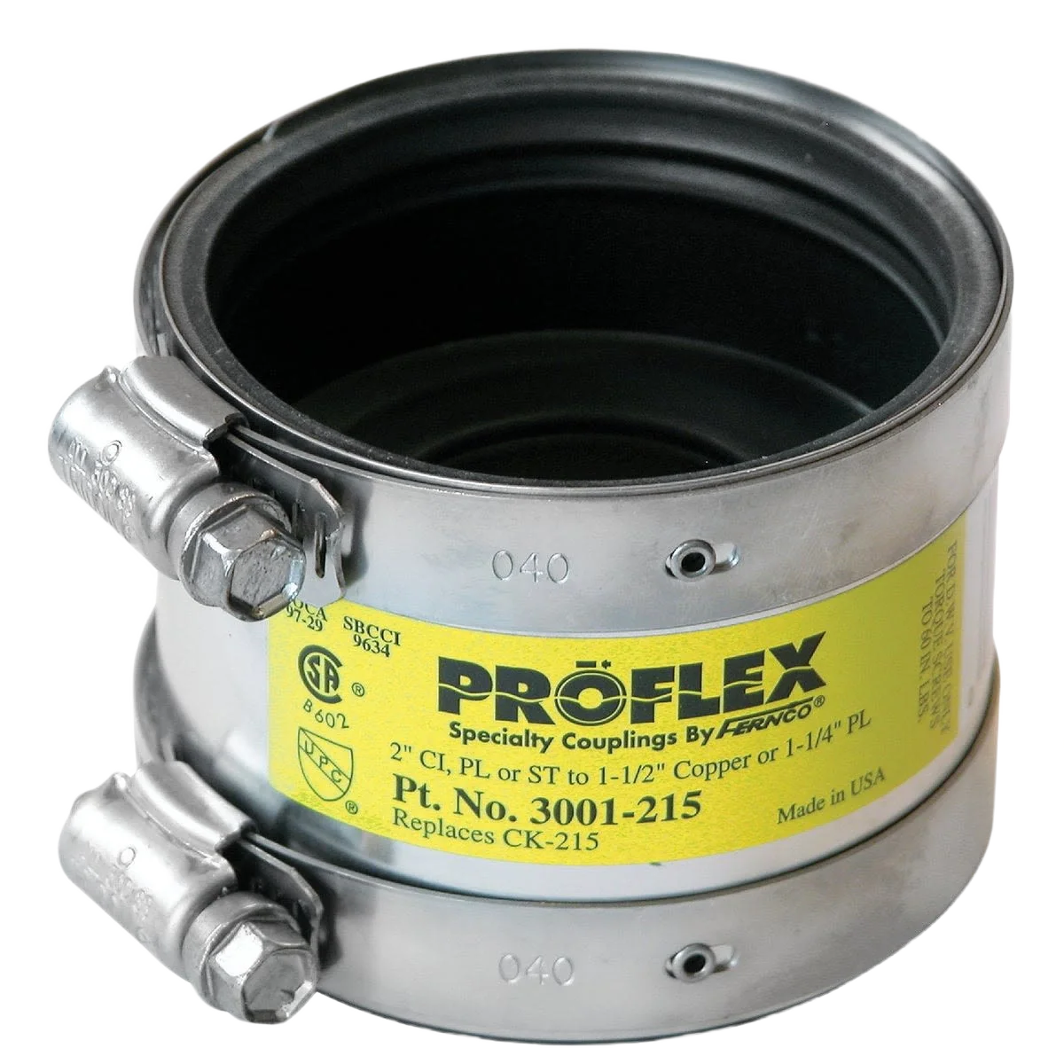 Authentic Proflex 2 x 2 PVC Shielded Coupling Classic
