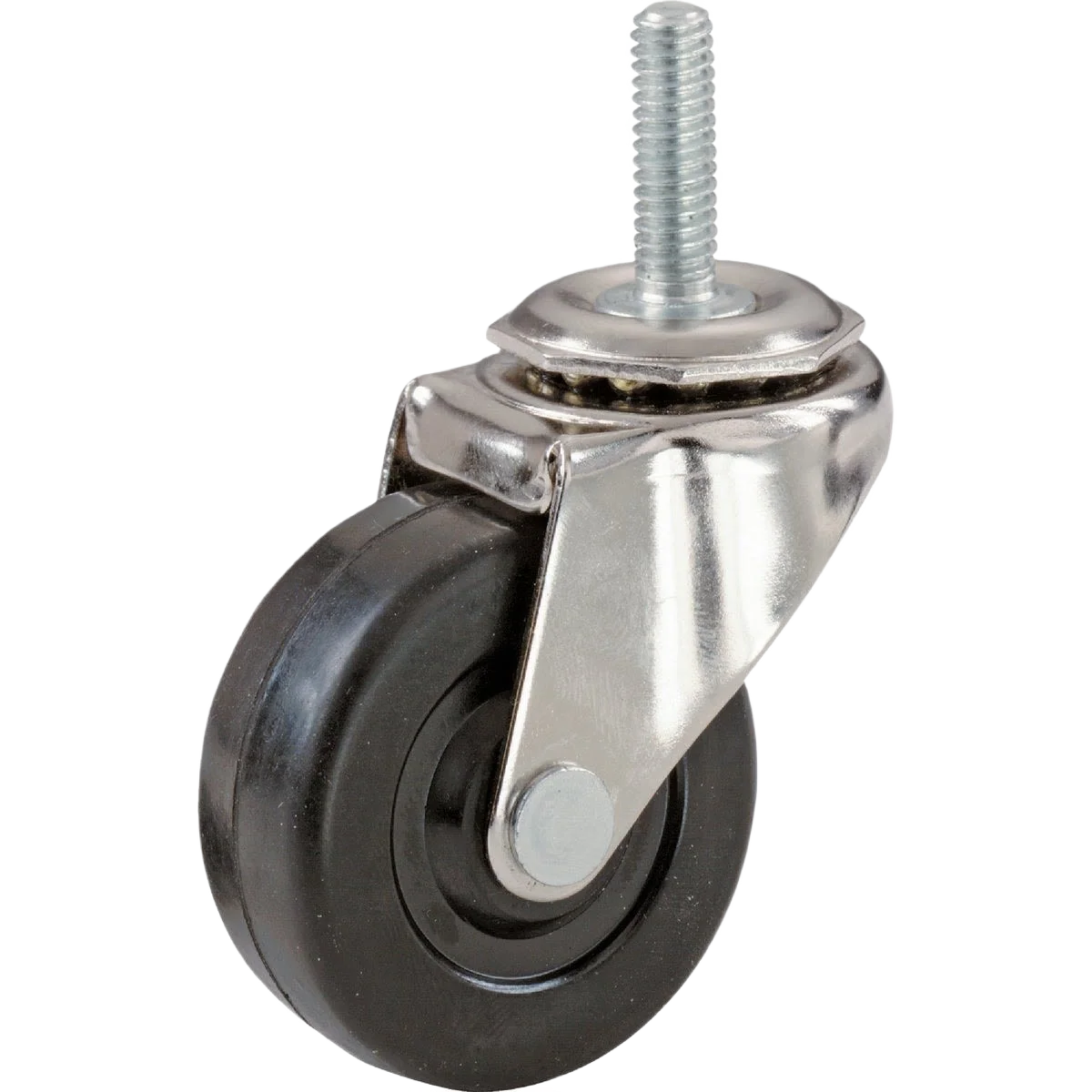 Outstanding Shepherd 3 Rubber Swivel Caster with Threaded Stem First-Class