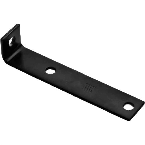 Comfortable National Hardware 7.5 x 1.5 x 3 16 Black Heavy Duty Offset Leg Corner Brace Solid