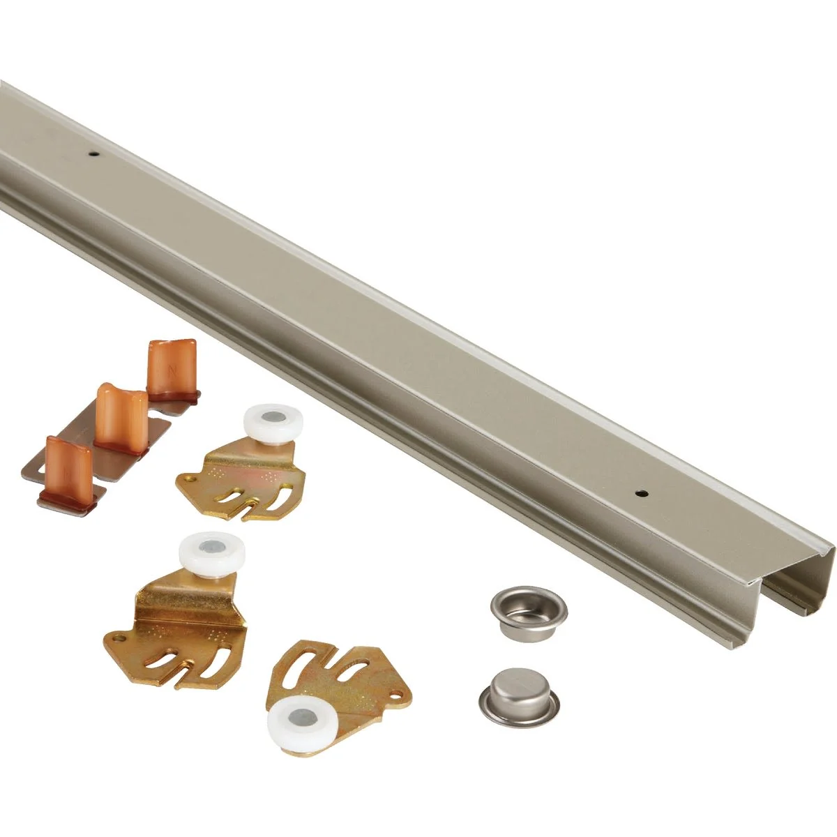 Reliable Johnson Hardware Steel 48 In. Bypass Door Hardware Set Premium
