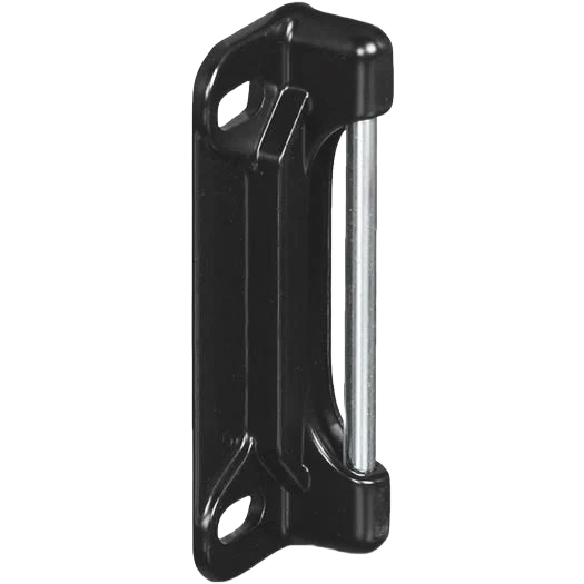 High-Quality National Hardware Black Screen Door Strike Plate Flexible