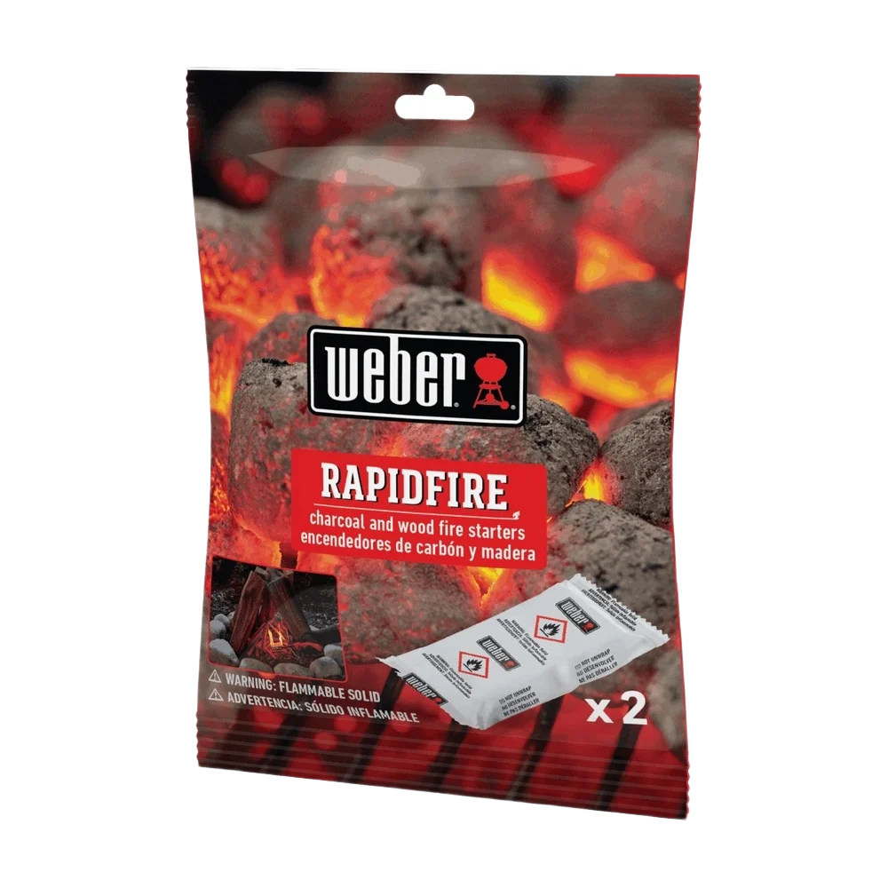 Environmentally Friendly Weber Rapidfire Fire Starters 2 Pack Minimalist