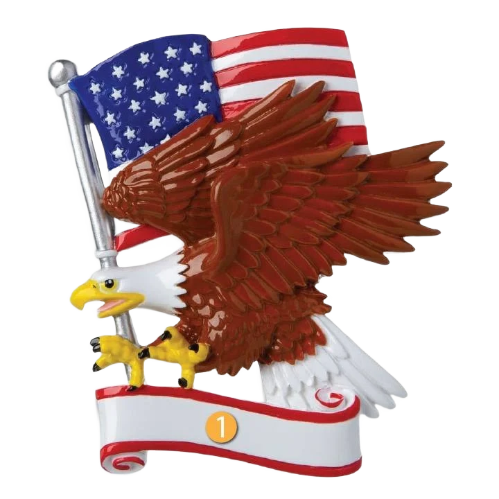 Elite PolarX Personalized American Eagle Ornament Top-Quality