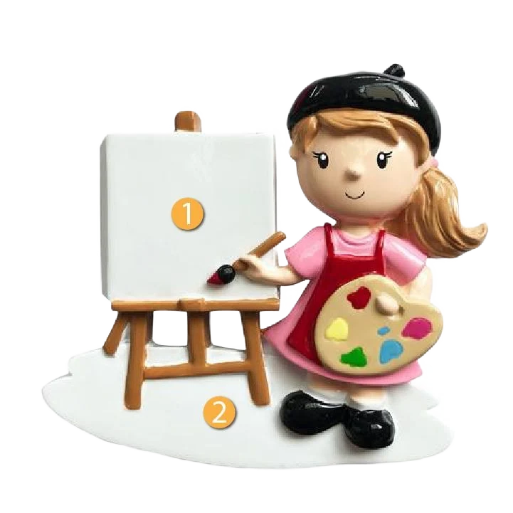 Next-Generation PolarX Personalized Girl Artist Ornament Comfortable