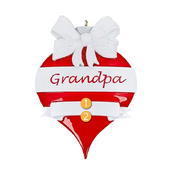 Trendy Rudolph Me Personalized Grandpa Ornament Top-Quality