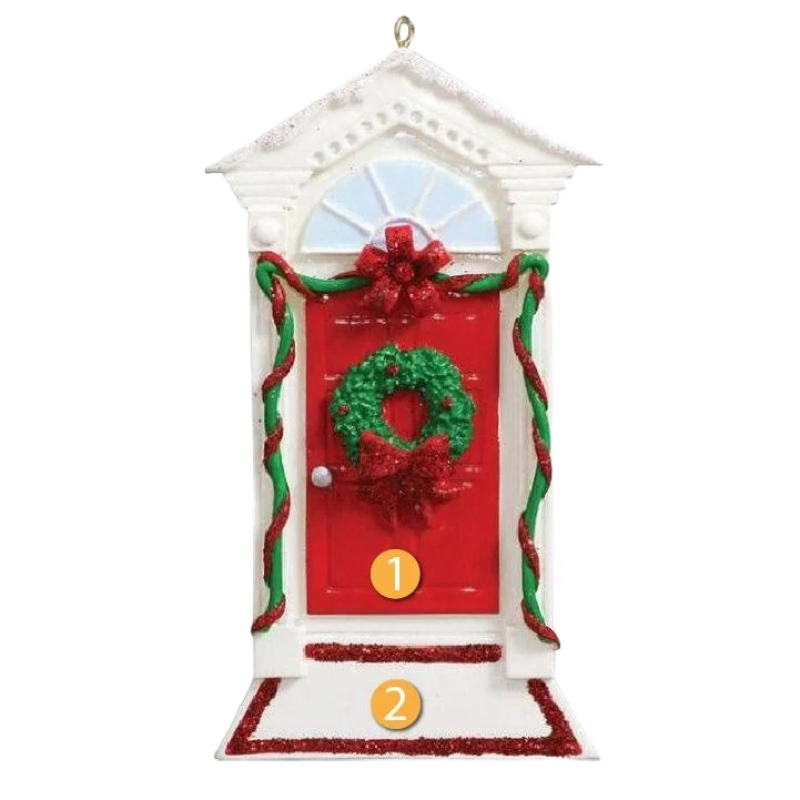 Flexible Rudolph Me Personalized Holly Red Door Ornament Fine