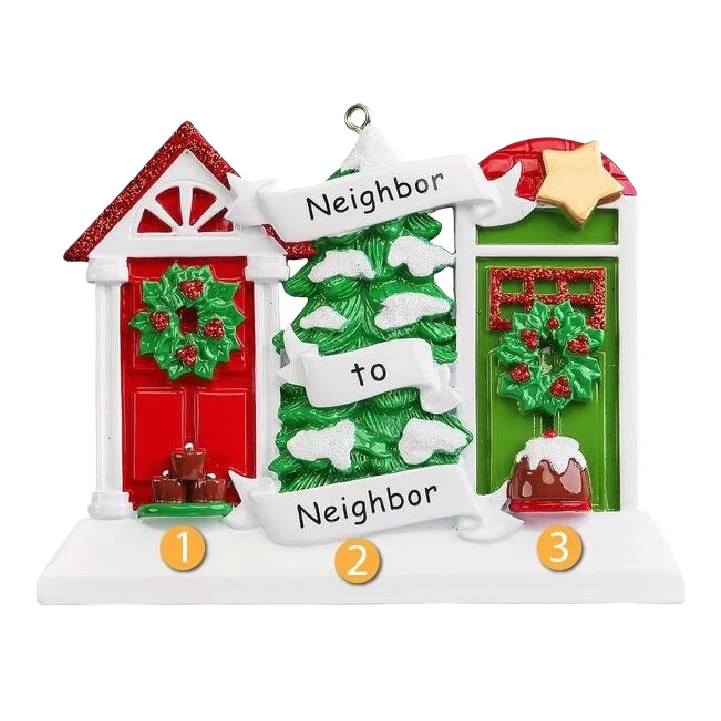 Reusable Rudolph Me Personalized Neighbor to Neighbor Ornament Comfortable