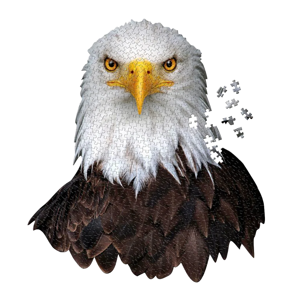 Easy-to-Use Shaped Jigsaw Puzzle - Eagle - 550pcs Original Design