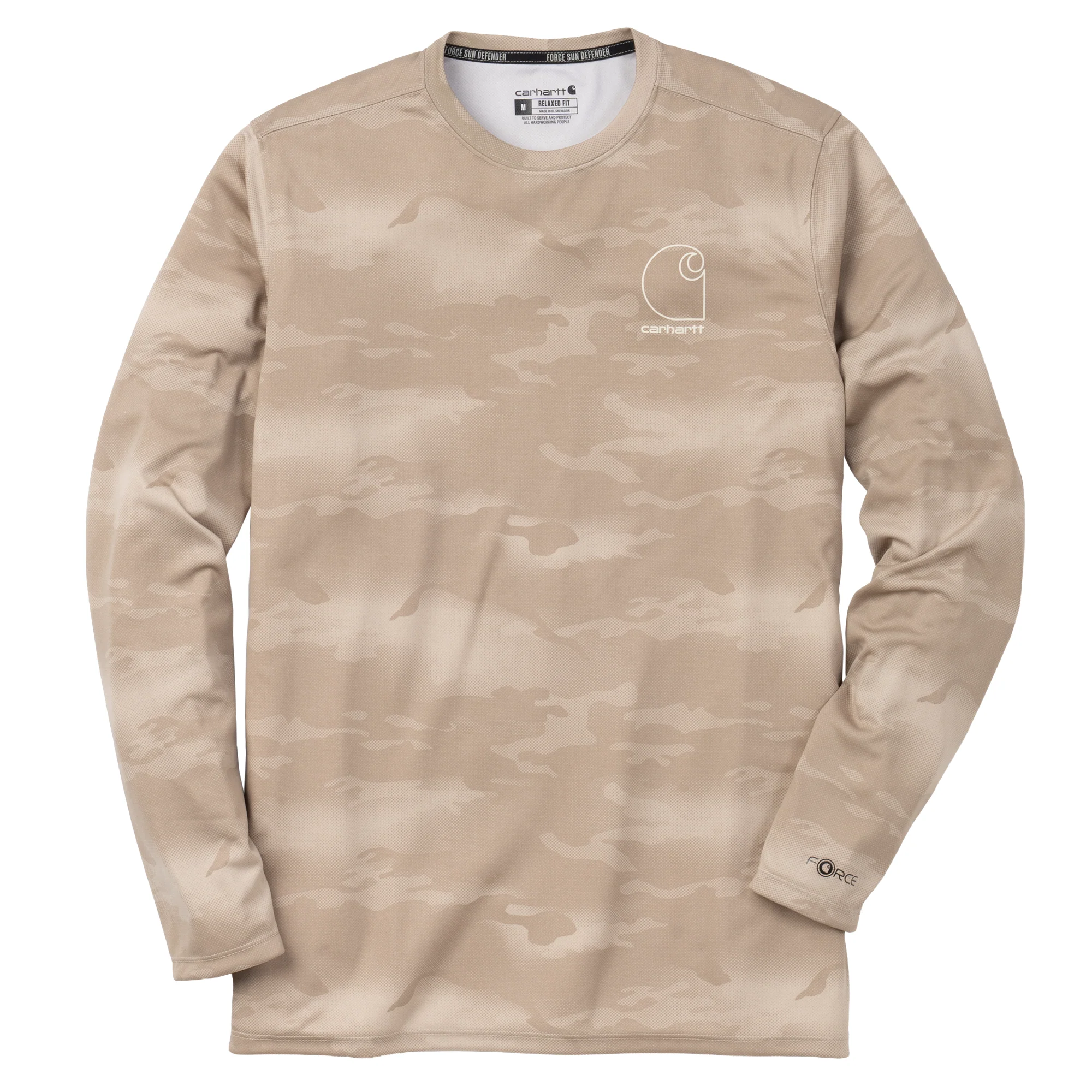 Carhartt Men's Force Sun Defender Relaxed Print Long Sleeve T-Shirt Innovative