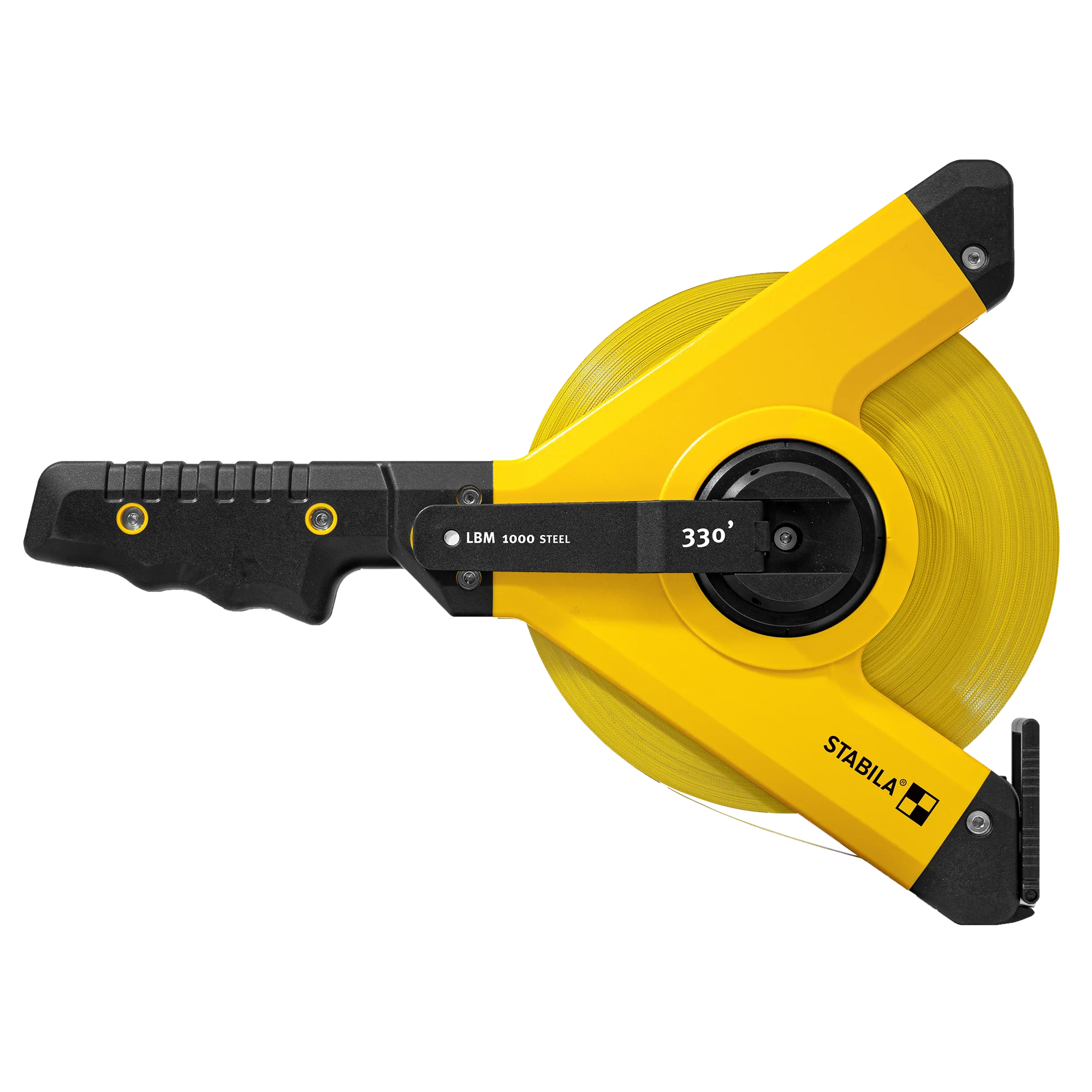 High-End Stabila 330' LBM 1000 Steel Blade Imperial Open Reel Measuring Tape Refined