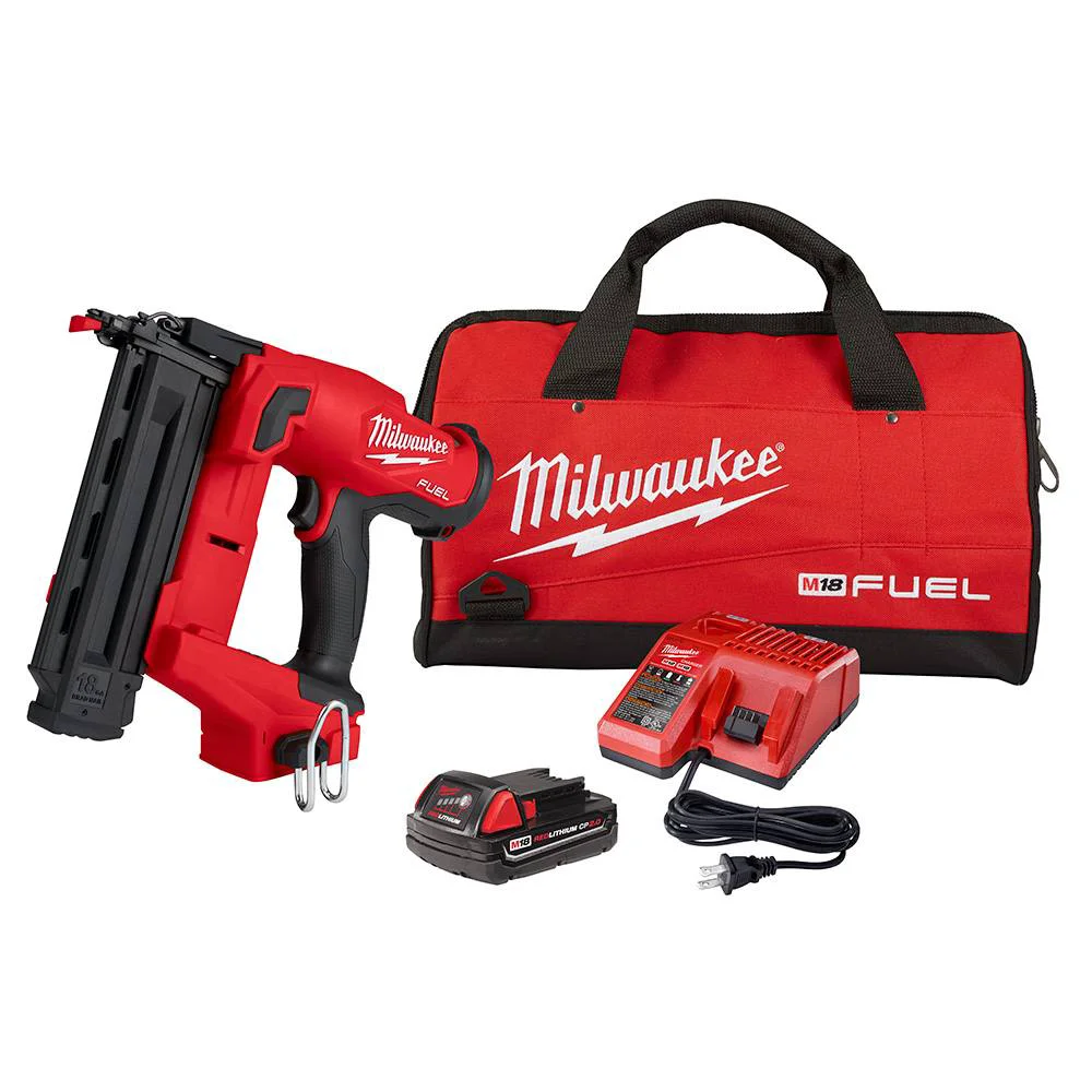 Powerful Milwaukee M18 FUEL™ 18 Gauge Brad Nailer Kit Eco-Friendly