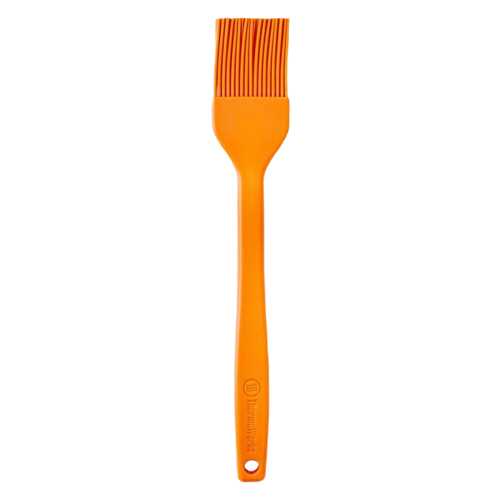 Elite ThermoWorks Orange Hi-Temp Silicone Brush 12.5 in. Fine