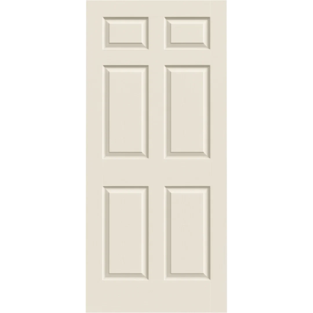 Green Jeld-Wen 36 x 80 Textured Colonist Primed Interior Slab Hollow Core Door Traditional