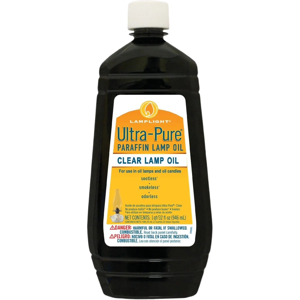 Responsible Lamplight Farms Clear Ultra-Pure Lamp Oil 32 oz. Safe