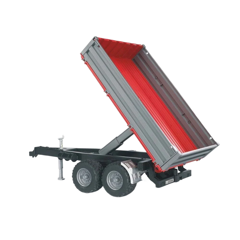 Modern Bruder Tipping Trailer With Grey Sides Enhanced