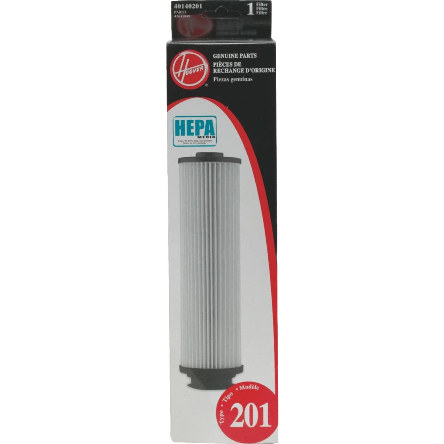 Reusable Hoover Type 201 HEPA Filter High-End