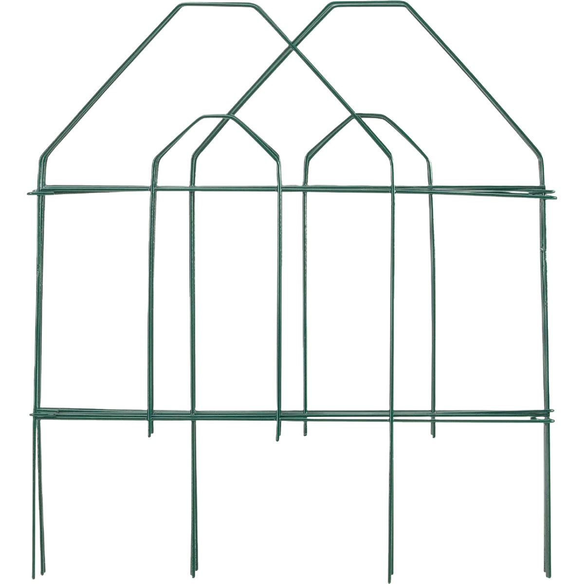 Original Garden Green Galvanized Wire Folding Fence 8 ft. Clean