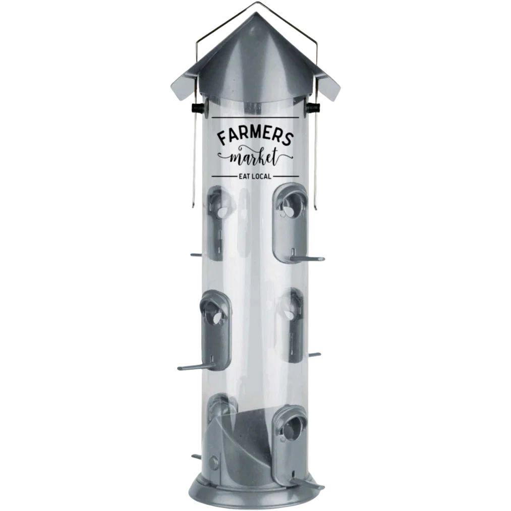 Stylish Nature's Way Farmhouse Deluxe Tube Bird Feeder 3 Quart Artisan