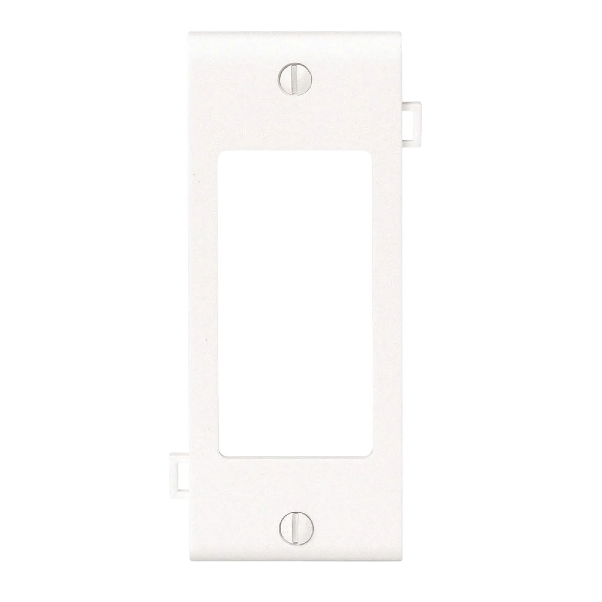Soft Leviton 1-Gang White Center Panel Sectional Rocker Decorator Plastic Wall Plate Organic
