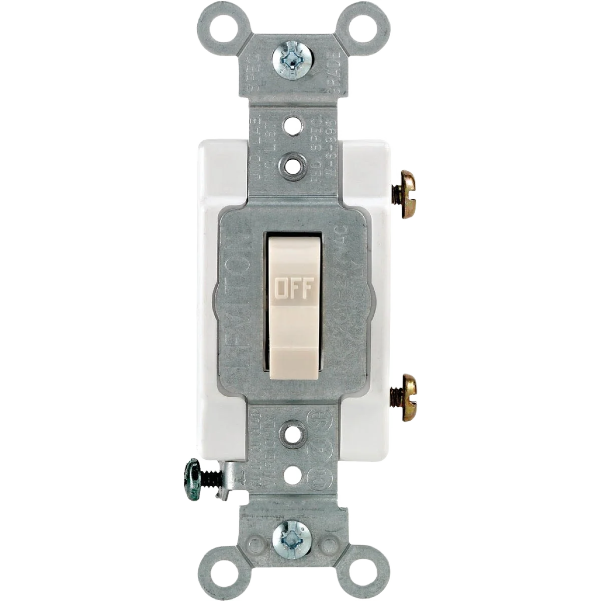 First-Class Leviton Commercial 15 Amp Light Almond Toggle Single Pole Switch Luxury