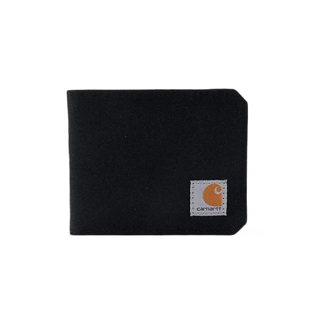 Natural Carhartt Black Nylon Duck Bifold Wallet High-End