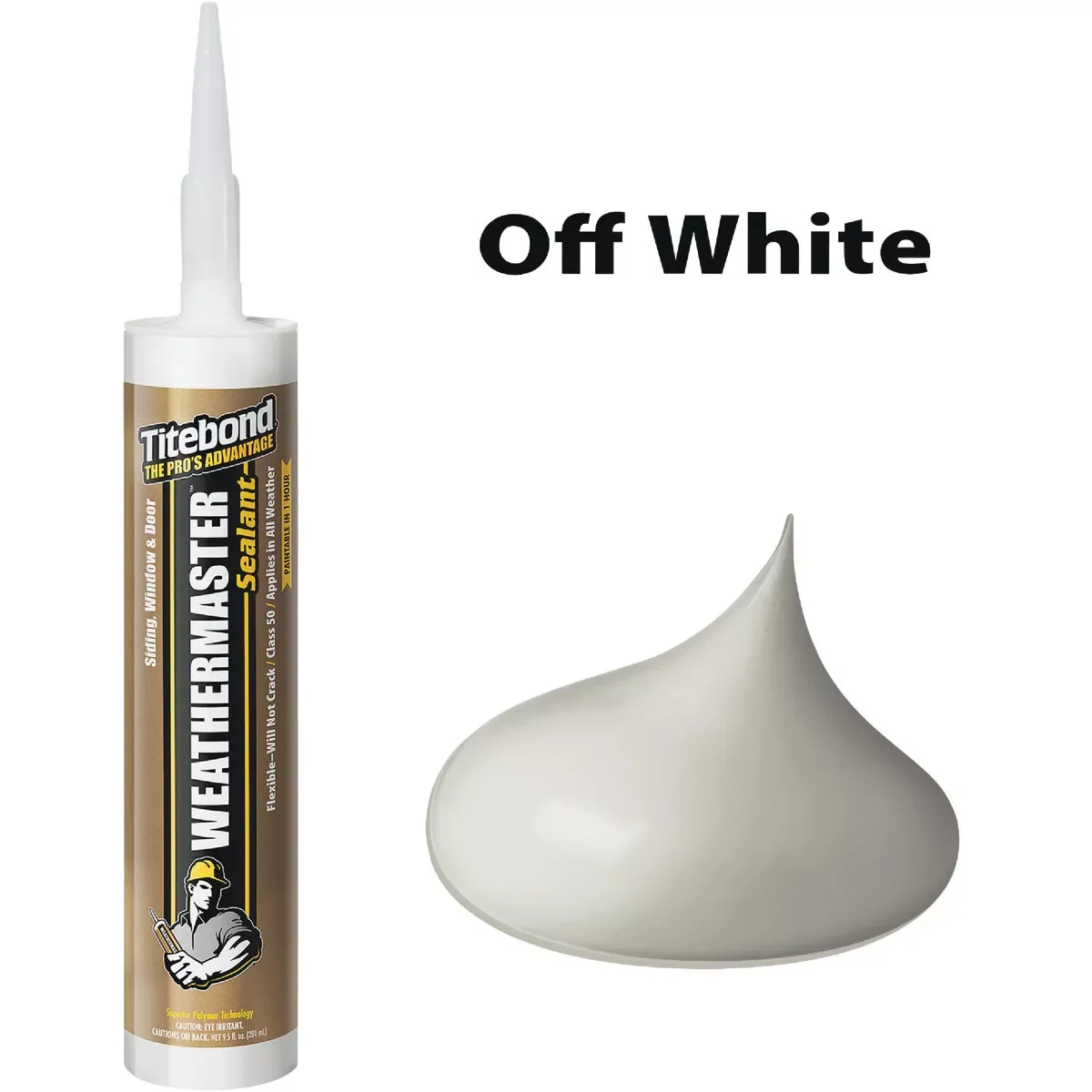 User-Friendly Titebond Weathermaster 10 oz. Off-White Polymer Sealant High-End
