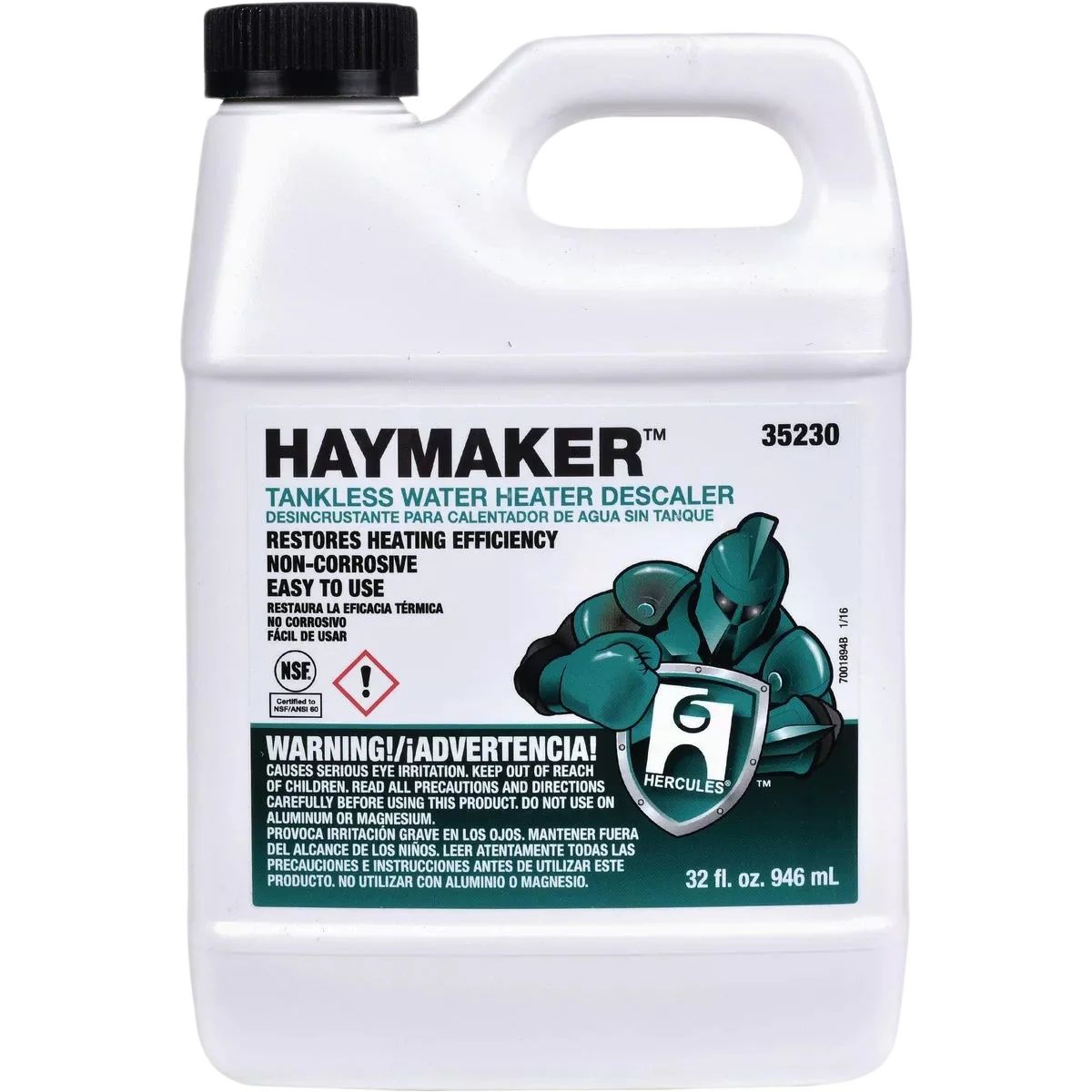 Enhanced Hercules Haymaker 32 Oz. Ready To Use Tankless Water Heater Descaler Responsible