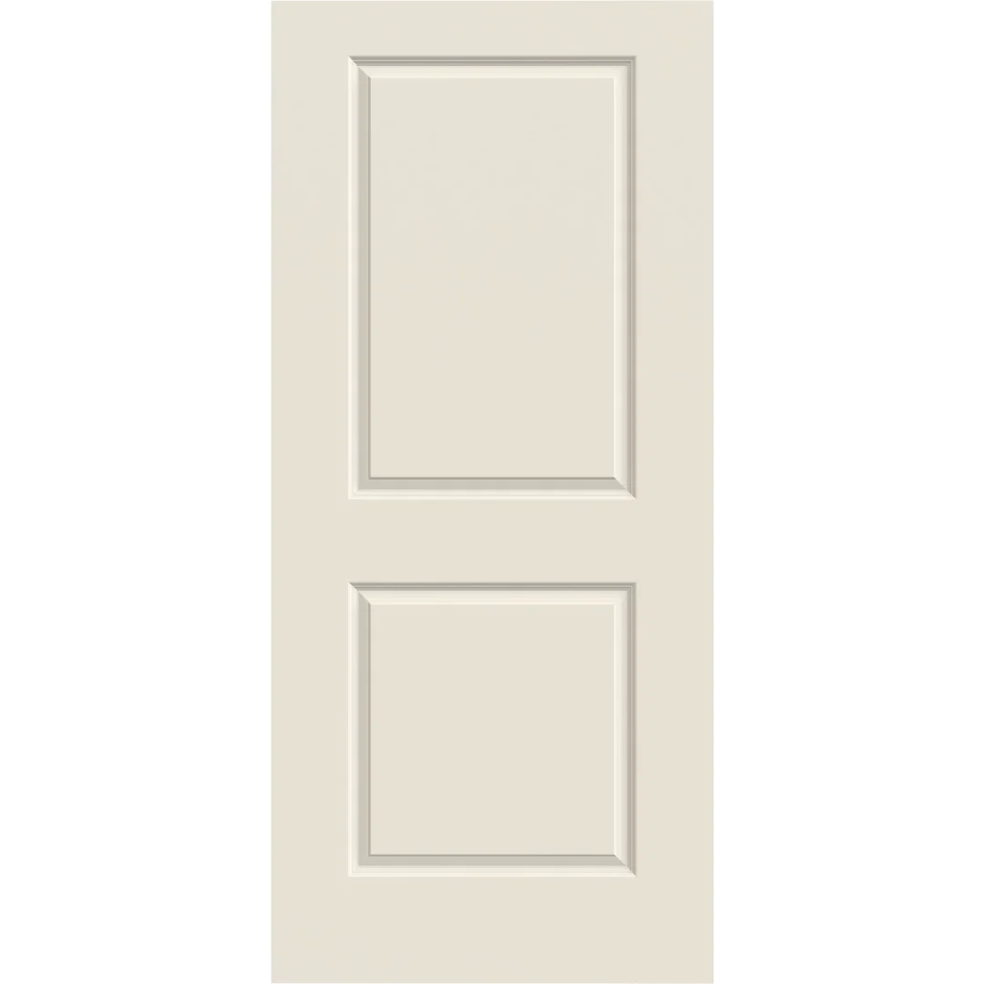 Refined Jeld-Wen 18 x 80 Carrara Primed 2-Panel Interior Slab Hollow Core Door High-Performance