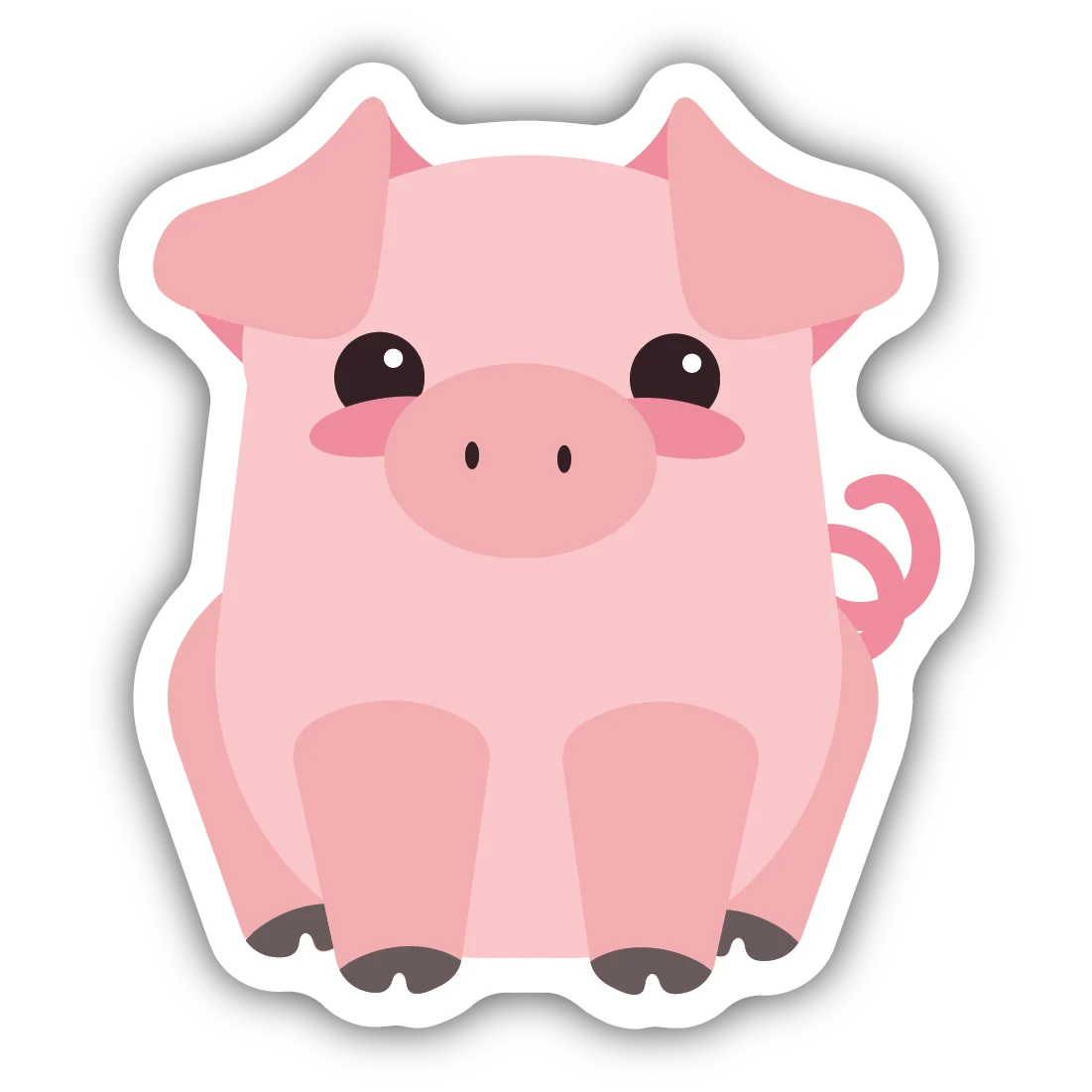 Eco-Friendly Stickers Northwest Piggie Sticker Durable
