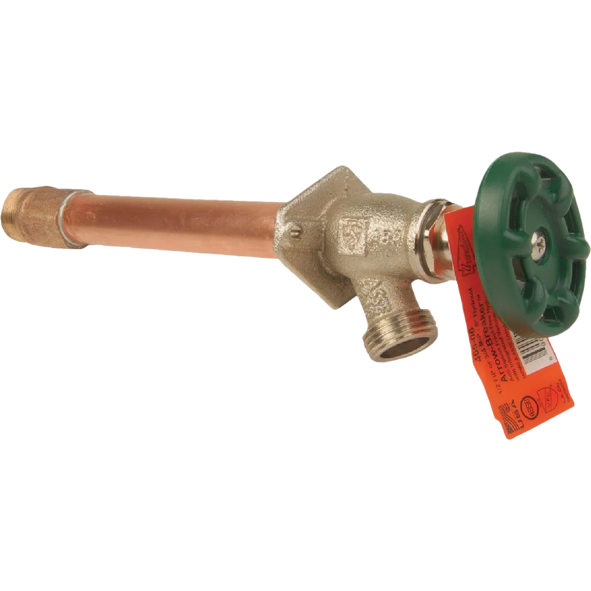 High-Grade Arrowhead Brass 8 SWT x MIP Standard Anti-Siphon Frost Wall Hydrant Artisan