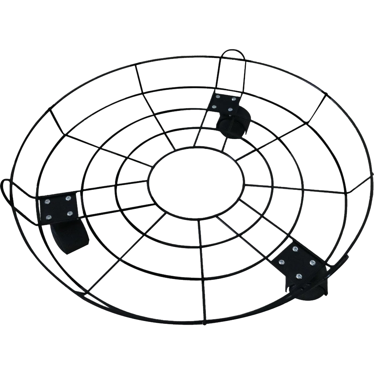 Certified Garden Coated Metal Wire Rolling Plant Caddy 16 in. Efficient