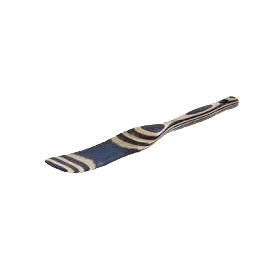 Powerful Island Bamboo Pakka Wood Blue Spurtle 11 in. Minimalist
