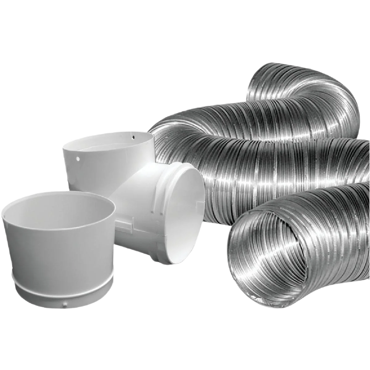 Effective Dundas Jafine Semi-Rigid Aluminum Dryer Hose Kit 3 Piece Set Powerful