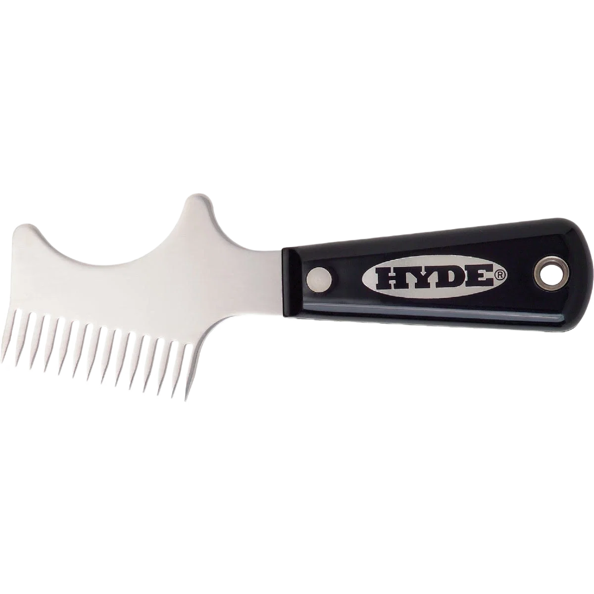 Secure Hyde Black Silver Stainless Steel Brush Roller Cleaner Original