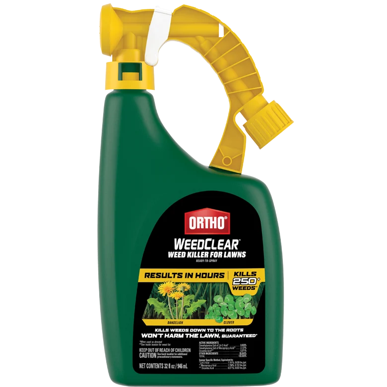 Healthy Ortho WeedClear Weed Killer Spray for Lawns 32 oz. Solid