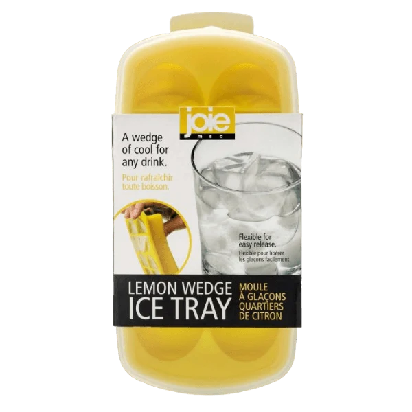 World-Class Joie Ice Cube Tray with Lid Lemon Wedges Design Superior
