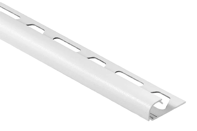 Eco-Friendly Schluter Matte White RONDEC Bullnose Aluminum Trim 5 16 x 8' 2.5 World-Class