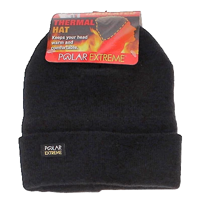 Trendy Polar Extreme Black Knit Hat Responsible