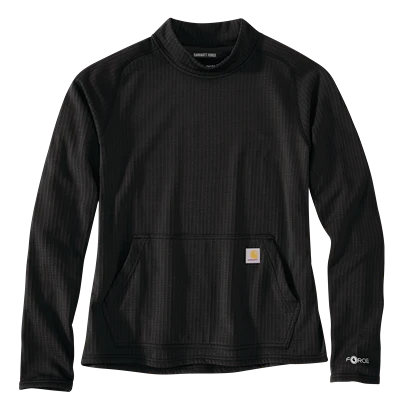 First-Class Carhartt XL Black Womens Force Relaxed Fit Long-Sleeve Pullover Excellent