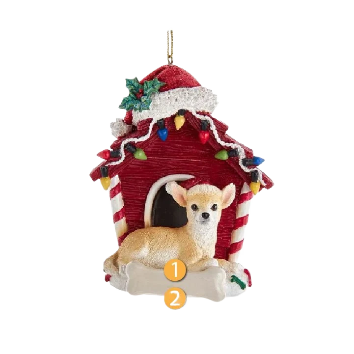 Healthy Kurt S. Adler Personalized Chihuahua with Dog House Ornament Secure